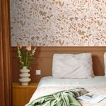 ESTAhome bloemen behang meisjeskamer veldbloemen beige 139596