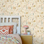 ESTAhome bloemen behang meisjeskamer babykamer olijfgroen 131163
