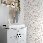 ESTAhome bloemen behang meisjeskamer babykamer roze grijs wit 139702
