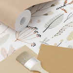 ESTAhome bloemen behang meisjeskamer babykamer roze grijs wit 139702
