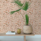 ESTAhome bloemen behang meisjeskamer veldbloemen terra roze 139597
