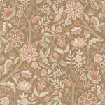 ESTAhome vintage bloemen behang voor meisjeskamer babykamer bruin roze 131329