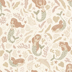 Zeemeerminnen behang ESTAhome voor de meisjeskamer beige 131498