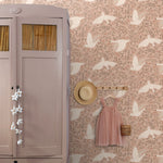 ESTAhome zwanen behang voor babykamer meisjeskamer met zwanen terra 130957