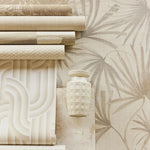 Eijffinger Groovy bloemen behang voor de kinderkamer wit 340550