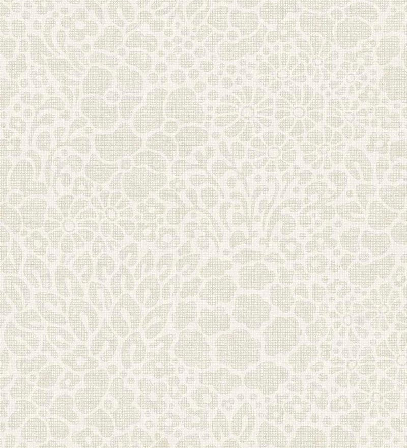 Eijffinger Groovy bloemen behang voor de kinderkamer wit 340550