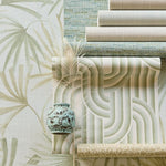 Groovy Eijffinger bloemen behang voor de kinderkamer beige 350551