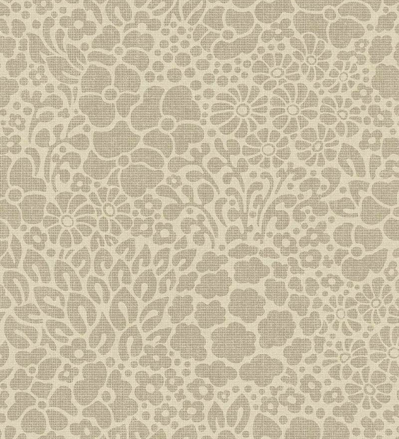 Groovy Eijffinger bloemen behang voor de kinderkamer beige 350551