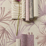Groovy Eijffinger bloemen behang voor de kinderkamer lila 350555