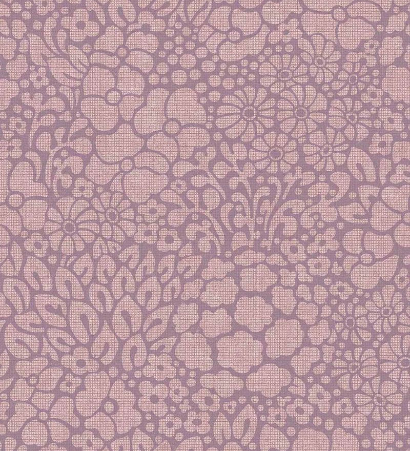 Groovy Eijffinger bloemen behang voor de kinderkamer lila 350555