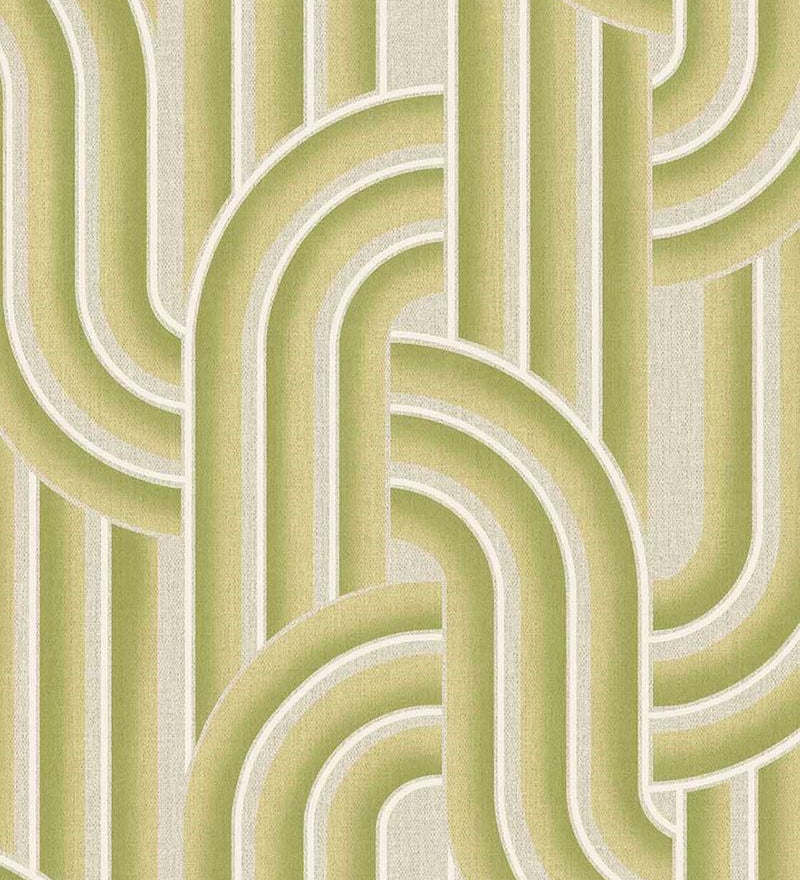 Eijffinger Groovy behang voor de kinderkamer tienerkamer geel 540562