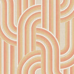 Eijffinger Groovy behang voor de kinderkamer tienerkamer oranje 540563