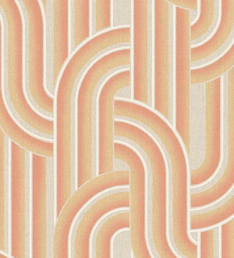Eijffinger Groovy behang voor de kinderkamer tienerkamer oranje 540563