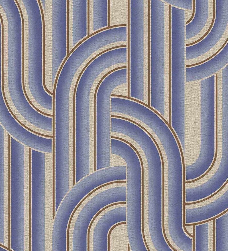 Eijffinger Groovy behang voor de kinderkamer tienerkamer blauw 540565