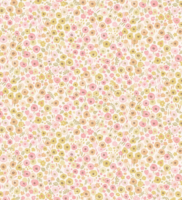Eijffinger behang voor de kinderkamer bloemenbehang roze 323062