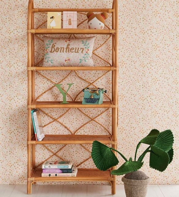 Eijffinger behang voor de kinderkamer bloemenbehang terra roze 323061