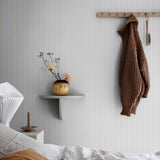 Sandberg Estelle strepen behang voor de kinderkamer of babykamer zand beige 826-09