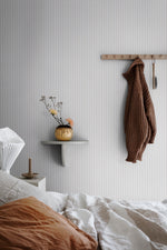 Sandberg Estelle strepen behang voor de kinderkamer of babykamer zand beige 826-09