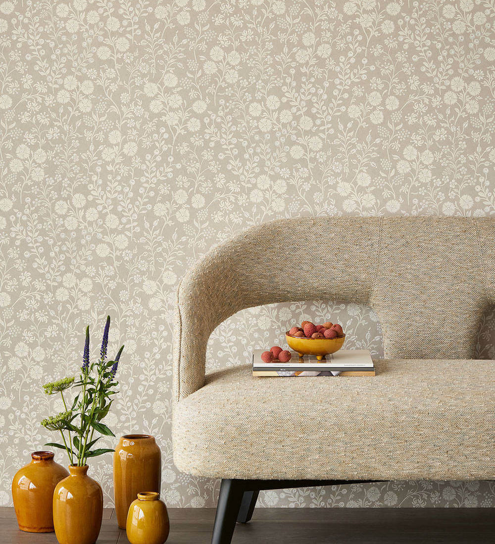 Eijffinger Behang Posy Bloemen 316041 - Beige