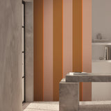 KEK Amsterdam Frans Uyterlinde Behang Bold Stripes strepen behang roze bruin oranje FU-001