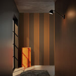 KEK Amsterdam Frans Uyterlinde Behang Bold Stripes strepen behang bruin oranje FU-003