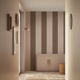 KEK Amsterdam Frans Uyterlinde Behang Bold Stripes strepen behang beige bruin FU-005