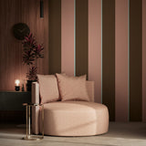 KEK Amsterdam Frans Uyterlinde Behang | Bold Stripes - Bruin/Roze