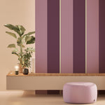 KEK Amsterdam Frans Uyterlinde Behang Bold Stripes strepen behang paars FU-014