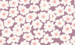 Bloemen fotobehang kinderkamer meisjeskamer Bloom! Papr Walls mauve