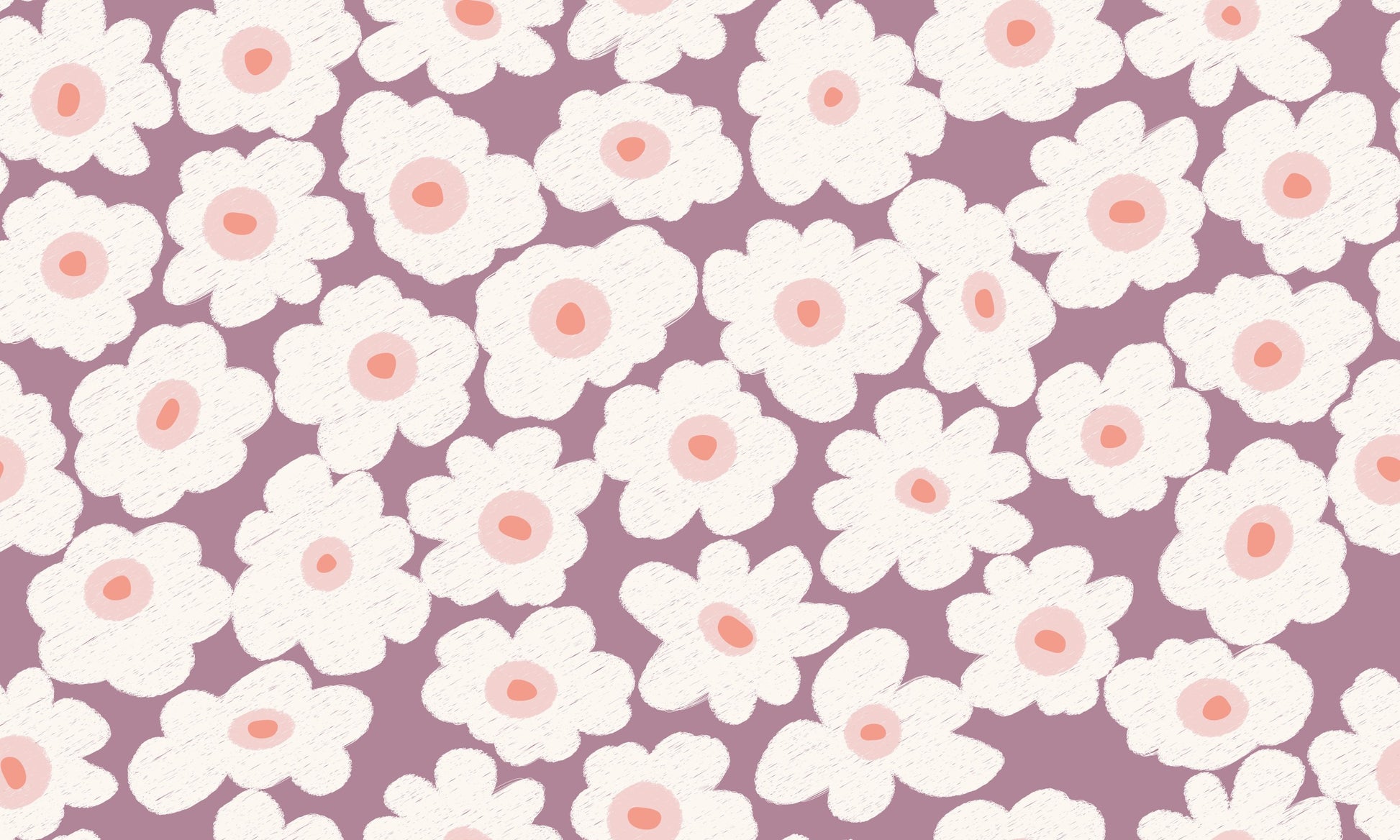 Bloemen fotobehang kinderkamer meisjeskamer Bloom! Papr Walls mauve