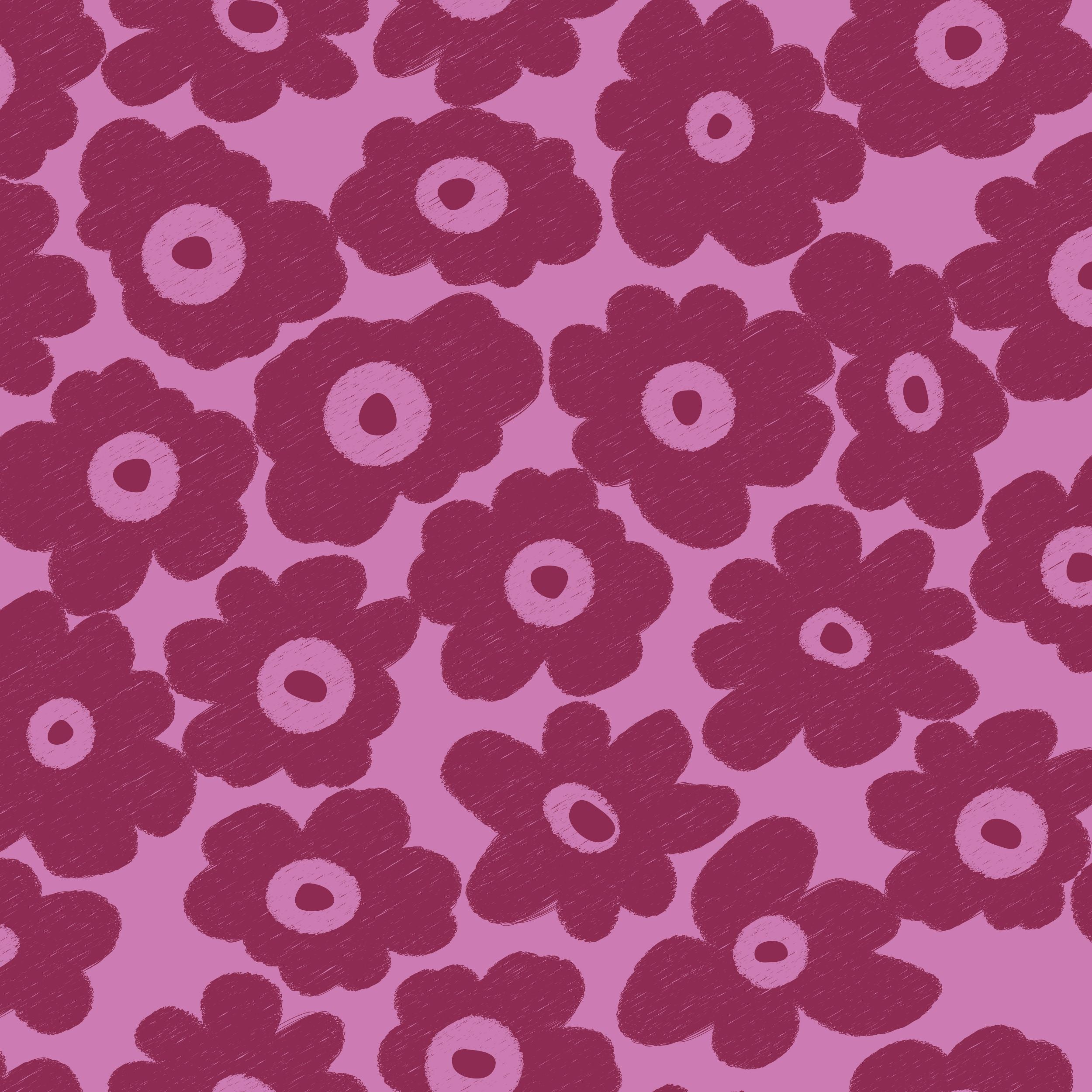 Bloemen fotobehang kinderkamer meisjeskamer Bloom! Papr Walls roze burgundy