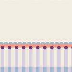 Fotobehang kinderkamer lambrisering meisjeskamer lila roze lichtblauw papr walls meet me halfway