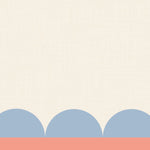 Fotobehang kinderkamer lambrisering meisjeskamer lila roze lichtblauw papr walls meet me halfway