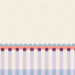 Fotobehang kinderkamer lambrisering meisjeskamer lila roze lichtblauw papr walls meet me halfway