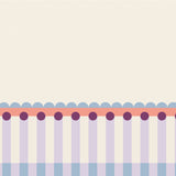 Fotobehang kinderkamer lambrisering meisjeskamer lila roze lichtblauw papr walls meet me halfway
