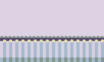Fotobehang kinderkamer lambrisering meisjeskamer lila groen lichtblauw papr walls meet me halfway