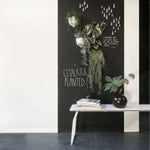Magnetisch krijtbord behang van Groovy magnets zwart kinderkamer keuken woonkamer