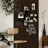 Magnetisch krijtbord behang van Groovy magnets zwart kinderkamer keuken woonkamer