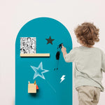 Groovy Magnets magnetische krijtbord sticker voor de kinderkamer blauw