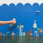 Groovy Magnets magnetische muursticker met boogjes voor kinderkamer jongenskamer blauw