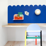 Groovy Magnets magnetische muursticker met boogjes voor kinderkamer jongenskamer blauw