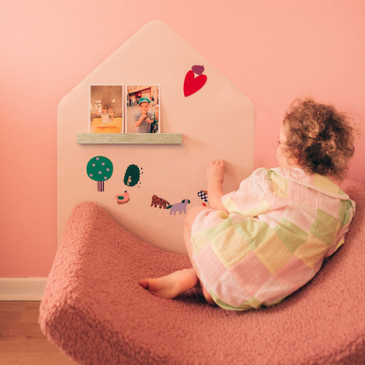 Groovy Magnets magnetische muursticker huisje voor kinderkamer meisjeskamer nude