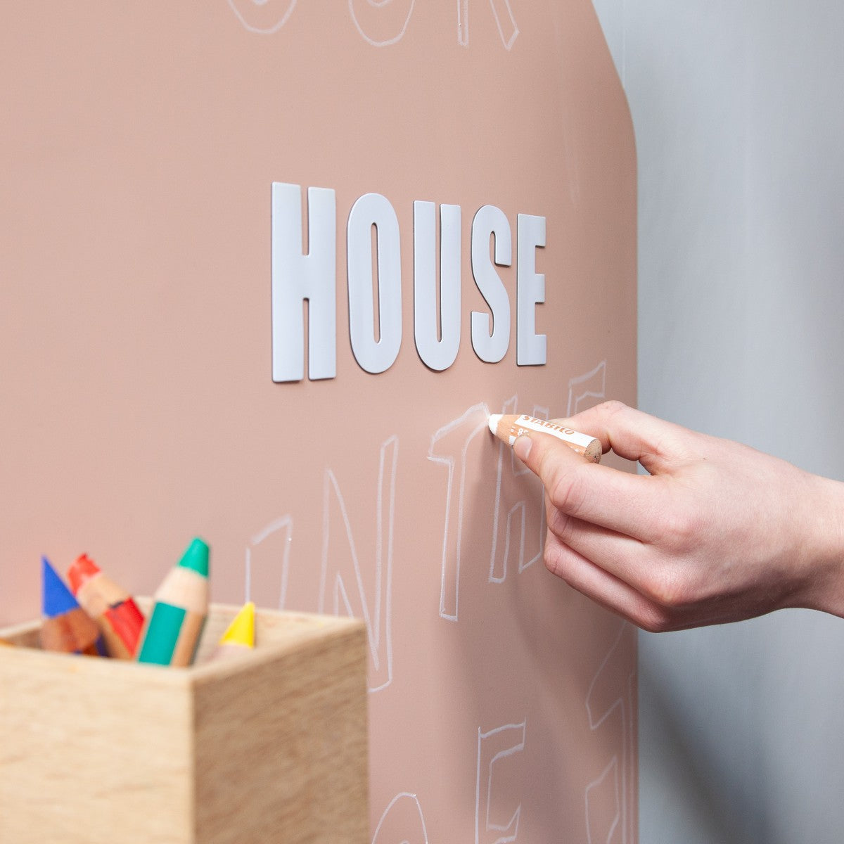 Groovy Magnets magnetische muursticker huisje voor kinderkamer meisjeskamer nude