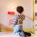 Groovy Magnets magnetische muursticker huisje voor kinderkamer meisjeskamer lichtroze