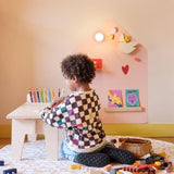 Groovy Magnets magnetische muursticker huisje voor kinderkamer meisjeskamer lichtroze