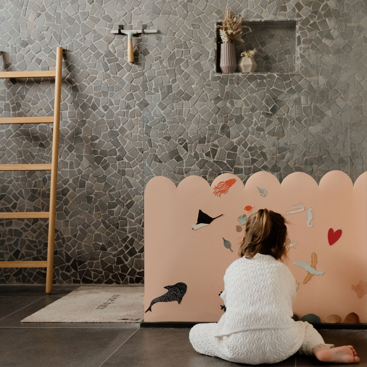 Groovy Magnets magnetische muursticker met boogjes voor kinderkamer meisjeskamer nude roze
