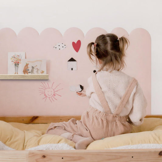 Groovy Magnets magnetische muursticker met boogjes voor kinderkamer meisjeskamer lichtroze