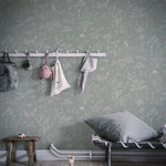 Sandberg Bosdieren behang voor de kinderkamer babykamer Hollie GPistachio lichtgroen 232-38