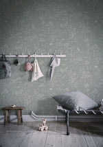 Sandberg Bosdieren behang voor de kinderkamer babykamer Hollie GPistachio lichtgroen 232-38