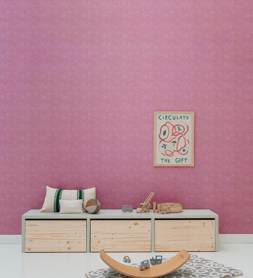 Bibelotte Behang Mush - Fuchsia